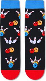 img 1 attached to Men'S Novelty Socks Featuring Poker, Dice, Math, And Teeth - Perfect Gift For Best Men, Golfers, And Einstein Fans - Crew Style