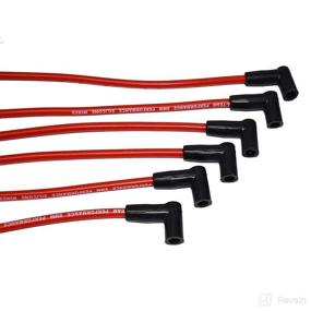 img 2 attached to 🔥 A-Team Performance - 6 Cylinder Red Silicone Spark Plug Wires for Early GMC Chevy, Toyota Land Cruiser FJ40 FJ60 - Enhance Performance and Compatibility!