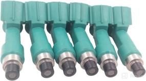 img 3 attached to JESBEN FJ787 6pcs Set Fuel Injector 12 Holes Nozzles for 2005 Toyota Tacoma Tundra 4.0L, 2003-2009 4Runner 4.0L, and 2007-2009 FJ Cruiser 4.0L - Replacement Parts 23209-39075 23250-31060