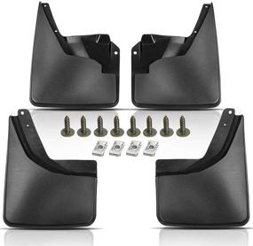 img 4 attached to Enhanced Front and Rear Mud Flap Splash Guards 🚗 Set for Hummer H3 2006-2010 Sport Utility - Set of 4