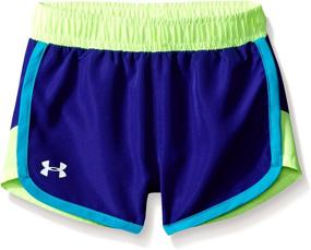 img 2 attached to 👧 Active Girls' Clothing: Under Armour Toddler Short for Little Girls