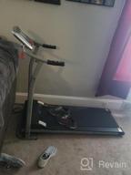 img 1 attached to Efficient Home-Based Fitness With A Motorized Folding Treadmill - Tracking Pulse, Safety Key, & LCD Included! review by Mark Williams