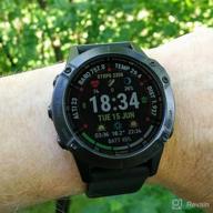 img 1 attached to Premium Garmin fenix 6 Sapphire Multisport GPS Watch: Mapping, Music, Pace Guidance & Pulse Ox Sensors review by Ahana Sharma ᠌