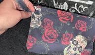 img 1 attached to Set Of 4 Sugar Skull Canvas Makeup Bags With Handle - Zippered Cosmetic Pouches For Toiletries, Ideal Gift For Women, Girls & Moms On Mother'S Day review by Matt Buchanan