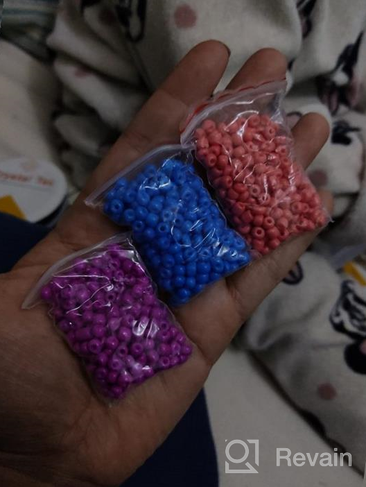 img 1 attached to EuTengHao 8400Pcs 4Mm 24 Colors Multicolor Glass Seed Beads Kit For DIY Bracelet Necklaces Jewelry Making Supplies With Two Crystal String review by David Angelboy