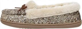 img 2 attached to Women'S Memory Foam CUSHIONAIRE Sierra Moccasin Slipper