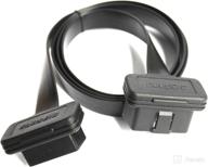 🔌 mo-co-so low profile obd 2 ii extension with flat ribbon cable - 3ft/1m, right/left angle logo