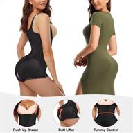 eleady women's latex waist trainer bodysuit: get a slimmer figure with tummy control shapewear! логотип