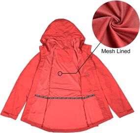 img 3 attached to 🌧️ Stay Dry in Style: 33,000Ft Raincoats - Lightweight, Waterproof Women's Clothing