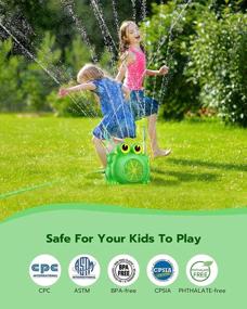 img 3 attached to Разбрызгивайте своих детей с помощью разбрызгивателя Crazy Frog от QPAU — идеально подходит для летних развлечений!