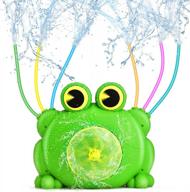 разбрызгивайте своих детей с помощью разбрызгивателя crazy frog от qpau — идеально подходит для летних развлечений! логотип