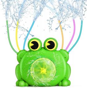 img 4 attached to Разбрызгивайте своих детей с помощью разбрызгивателя Crazy Frog от QPAU — идеально подходит для летних развлечений!