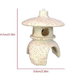img 3 attached to 🏯 Sleeri Miniature Resin Pagoda Statue Zen Aquarium Ornaments: Enhancing Your Zen Garden with Fish Tank Pagoda and Mini Meditation Kit Accessories