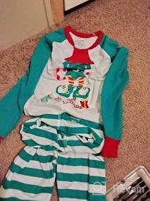 img 5 attached to 🎄 Shelry Boys' Christmas Sleepwear - Striped Clothing, Sleepwear & Robes