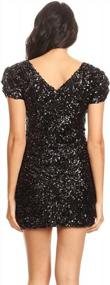 img 3 attached to Sparkle On The Dance Floor With Anna-Kaci'S Short Sleeve Sequin Bodycon Dress For Women