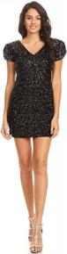 img 4 attached to Sparkle On The Dance Floor With Anna-Kaci'S Short Sleeve Sequin Bodycon Dress For Women