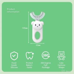 img 2 attached to 🦷 Lewedo Cartoon U-Shaped Silicone Toothbrush for Optimal Oral Care