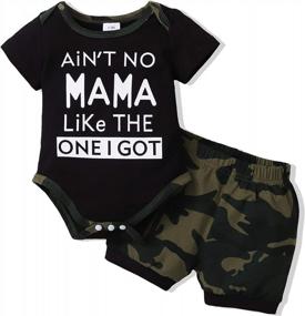 img 4 attached to NZRVAWS Infant Baby Boy Clothes Newborn Boy Outfits Short Sleeve Romper Bodysuit+Shorts Pants Summer Baby Boy'S Clothing