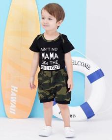 img 2 attached to NZRVAWS Infant Baby Boy Clothes Newborn Boy Outfits Short Sleeve Romper Bodysuit+Shorts Pants Summer Baby Boy'S Clothing