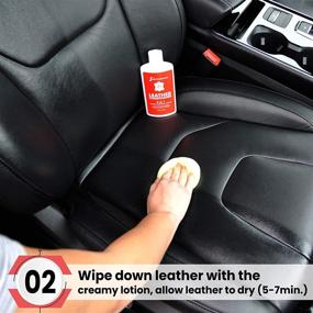 img 2 attached to 3-in-1 Leather Care: Restores, Conditions, and Protects Any Leather with pH-Balanced Formula, Natural Oils | Ideal for Car Leather, Furniture, Shoes, Bags, Accessories