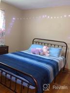 img 1 attached to Full Dark Copper Metal Bed Frame W/Headboard & Footboard - No Box Spring Needed! review by Marley Woods