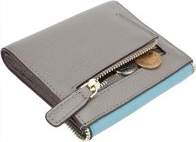 img 2 attached to Женский маленький кошелек из кожи с защитой RFID и держателем для кредитных карт Lavemi