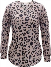 img 2 attached to Women'S Tops: LANREMON Crewneck Shirts Long/Short Sleeve Side Split Summer Tunic Top