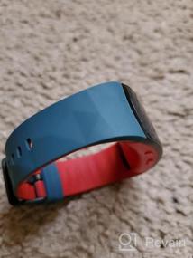 img 7 attached to Upgrade Your Samsung Gear Fit2 With NotoCity Silicone Replacement Bands In Black-Red, Large Size