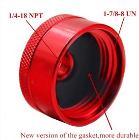 img 3 attached to Extend Your Generator'S Running Time With ImUfer Aluminum Red Gas Cap Adapter For IGEN 2200 Kw Generator