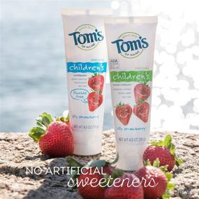 img 2 attached to Delicious Strawberry Toms Maine Childrens Toothpaste: Optimal Oral Care for Kids