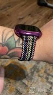 img 1 attached to Fitbit Sense/Versa 3 Bands For Women And Men - Maledan Adjustable Nylon Solo Loop Braided Sport Elastic Straps - Stretchy And Comfortable Fit For Fitbit Sense/ Versa 3 Smartwatch Bands review by Marcus Price