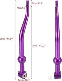 img 2 attached to 🚗 Enhance your Driving Experience with X AUTOHAUX Car Short Throw Shifter Replacement Kit for Honda Civic, CRX, and Acura Integra - 1988 to 2000 Models - Vivid Purple Upgrade