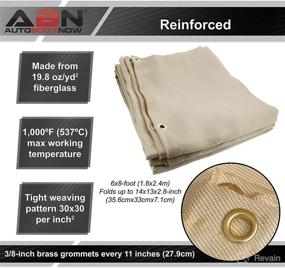 img 3 attached to 🔥 ABN Fireproof Thermal Insulation Blanket - Heavy-Duty Fiberglass, Large 6 x 8ft Size, Welding Fire Retardant and Heat Resistant