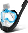 experience underwater adventure with odoland's 5-in-1 snorkel set - full face mask, fins, and more! logo