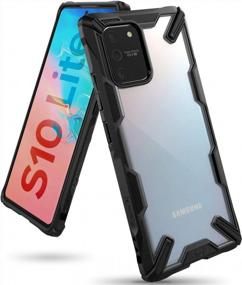 img 4 attached to Protect Your Galaxy S10 Lite With Ringke Fusion-X: Heavy Duty Clear Back Case For Ultimate Shockproof And Rugged Bumper Protection In Black