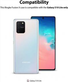 img 2 attached to Protect Your Galaxy S10 Lite With Ringke Fusion-X: Heavy Duty Clear Back Case For Ultimate Shockproof And Rugged Bumper Protection In Black