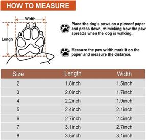 img 1 attached to Premium Waterproof Dog Winter Boots: Anti-Slip Rain/Snow Outdoor Shoes for Small Medium Large Dogs - Paw Protectors for Walking & Running - 4PCS