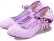 👑 sparkling purple princess toddler girls' flats shoes логотип