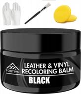 revitalize your leather: recoloring balm, color restorer for furniture, dye for couches, repair balm, black seat kit, and car seat/couch repair kits logo