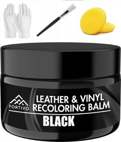 img 4 attached to Revitalize Your Leather: Recoloring Balm, Color Restorer For Furniture, Dye For Couches, Repair Balm, Black Seat Kit, And Car Seat/Couch Repair Kits