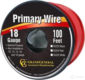 img 1 attached to 🔴 Grand General Red 100-foot 18-Gauge Primary Wire - 55224