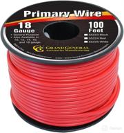 🔴 grand general red 100-foot 18-gauge primary wire - 55224 логотип