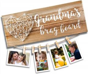 img 4 attached to Cherish Memories With VILIGHT'S Grandma Brag Board - A Perfect Gift From Grandchildren For Nanas And Grannies!