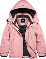 gemyse girls' winter waterproof ski snow jacket: keep warm & windproof logo
