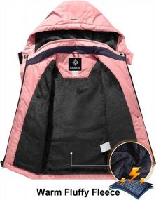img 2 attached to Зимняя непромокаемая лыжная куртка GEMYSE для девочек: сохраняет тепло и защищает от ветра