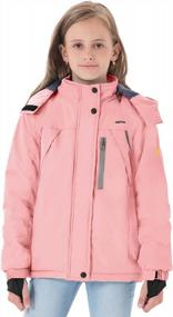 img 1 attached to GEMYSE Girls' Winter Waterproof Ski Snow Jacket: Keep Warm & Windproof