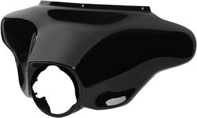 img 3 attached to 🏍️ XMT-MOTO Vivid Black Front Batwing Upper Outer Fairing: Perfect Fit for 1996-2013 Harley Davidson Touring Electra Glide, Street Glide, and Trike Models