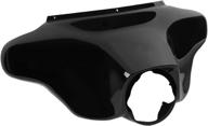 🏍️ xmt-moto vivid black front batwing upper outer fairing: perfect fit for 1996-2013 harley davidson touring electra glide, street glide, and trike models логотип