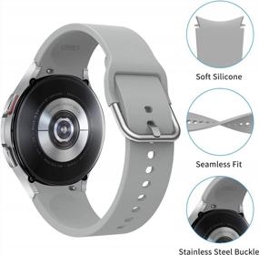 img 2 attached to Upgrade Your Galaxy Watch With NANW'S 3-Pack Silicone Sport Bands For 42Mm, 46Mm, 40Mm, 44Mm, And 41Mm Watches