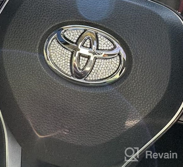 img 1 attached to Upgrade Your Honda Steering Wheel With Jaronx Crystal Bling Emblem - Sparkle-Up Your Commute! review by Paul Mac